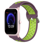 Cinturino sportivo in silicone traspirante perforato da 20 mm, For Amazfit Pop Pro