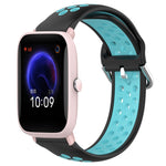 Cinturino sportivo in silicone traspirante perforato da 20 mm, For Amazfit Pop Pro