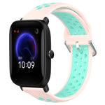 Cinturino sportivo in silicone traspirante perforato da 20 mm, For Amazfit Pop