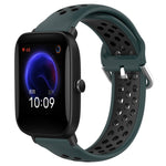 Cinturino sportivo in silicone traspirante perforato da 20 mm, For Amazfit Pop