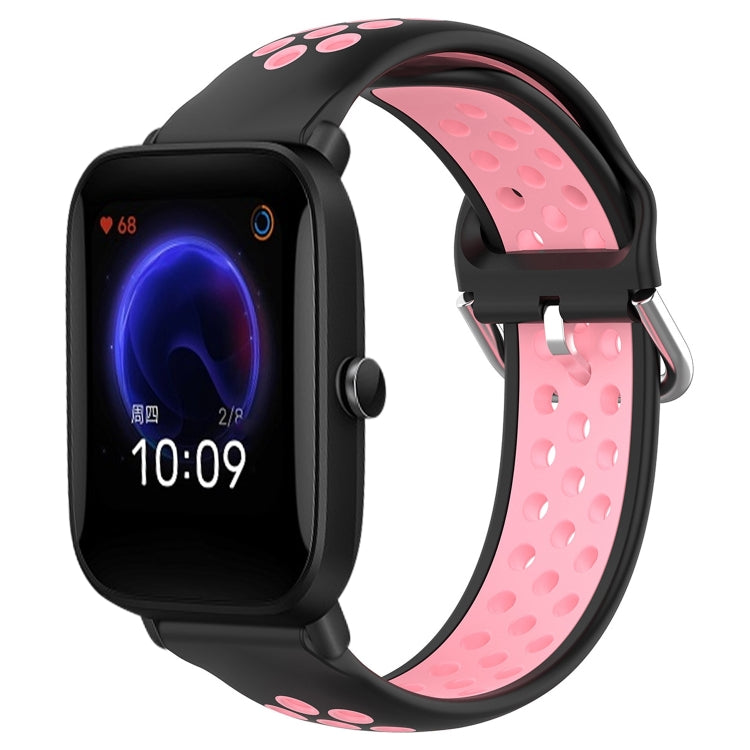Cinturino sportivo in silicone traspirante perforato da 20 mm, For Amazfit Pop