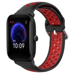 Cinturino sportivo in silicone traspirante perforato da 20 mm, For Amazfit Pop