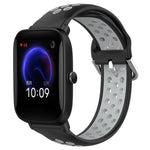 Cinturino sportivo in silicone traspirante perforato da 20 mm, For Amazfit Pop
