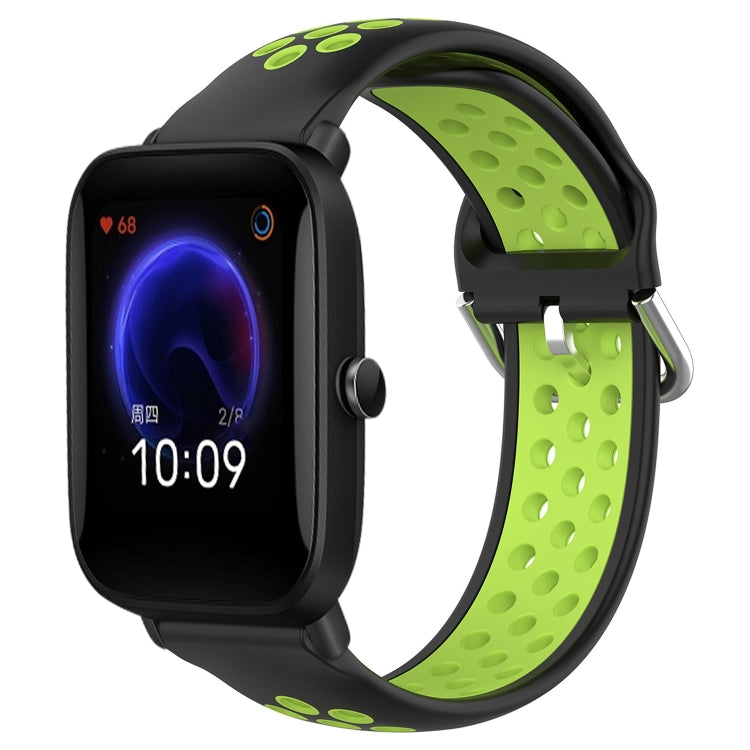 Cinturino sportivo in silicone traspirante perforato da 20 mm, For Amazfit Pop