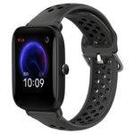 Cinturino sportivo in silicone traspirante perforato da 20 mm, For Amazfit Pop