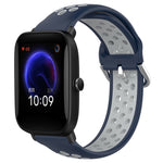 Cinturino sportivo in silicone traspirante perforato da 20 mm, For Amazfit Pop
