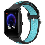Cinturino sportivo in silicone traspirante perforato da 20 mm, For Amazfit Pop