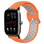 Cinturino sportivo in silicone traspirante perforato da 20 mm, For Amazfit GTS 4 Mini