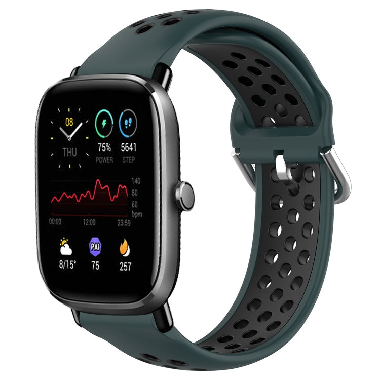 Cinturino sportivo in silicone traspirante perforato da 20 mm, For Amazfit GTS 4 Mini
