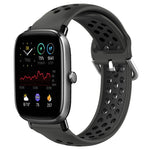 Cinturino sportivo in silicone traspirante perforato da 20 mm, For Amazfit GTS 4 Mini