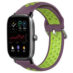 Cinturino sportivo in silicone traspirante perforato da 20 mm, For Amazfit GTS 4 Mini