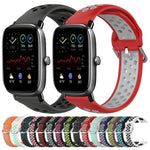 Cinturino sportivo in silicone traspirante perforato da 20 mm, For Amazfit GTS 4 Mini