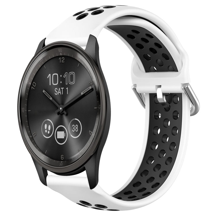 Cinturino sportivo in silicone traspirante perforato da 20 mm, For Garmin Vivomove Trend