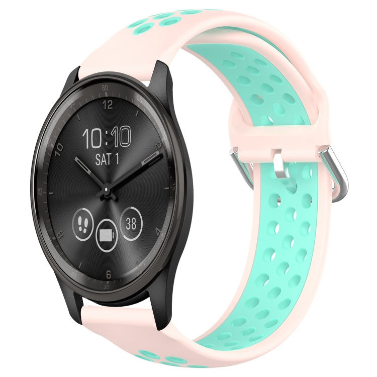 Cinturino sportivo in silicone traspirante perforato da 20 mm, For Garmin Vivomove Trend