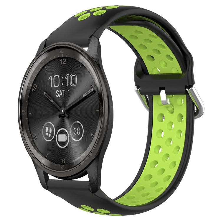 Cinturino sportivo in silicone traspirante perforato da 20 mm, For Garmin Vivomove Trend
