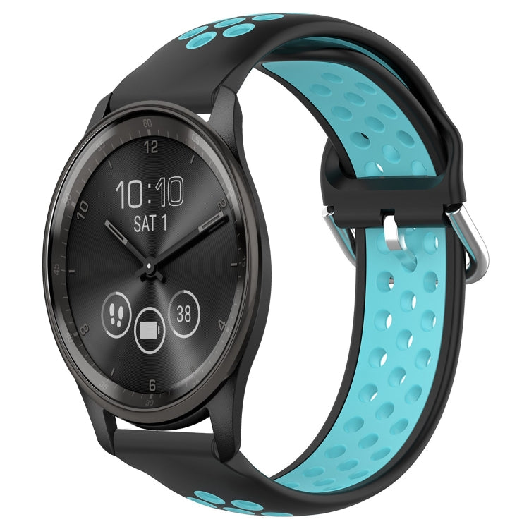 Cinturino sportivo in silicone traspirante perforato da 20 mm, For Garmin Vivomove Trend