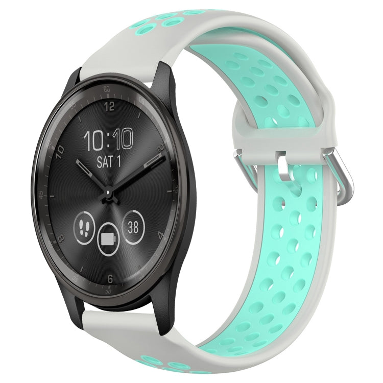 Cinturino sportivo in silicone traspirante perforato da 20 mm, For Garmin Vivomove Trend