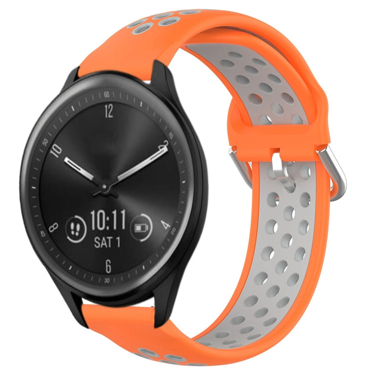Cinturino sportivo in silicone traspirante perforato da 20 mm, For Garmin Vivomove Sport