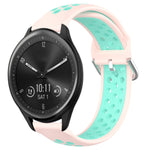Cinturino sportivo in silicone traspirante perforato da 20 mm, For Garmin Vivomove Sport