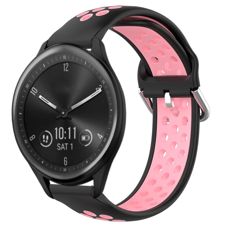 Cinturino sportivo in silicone traspirante perforato da 20 mm, For Garmin Vivomove Sport