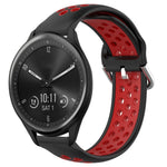 Cinturino sportivo in silicone traspirante perforato da 20 mm, For Garmin Vivomove Sport