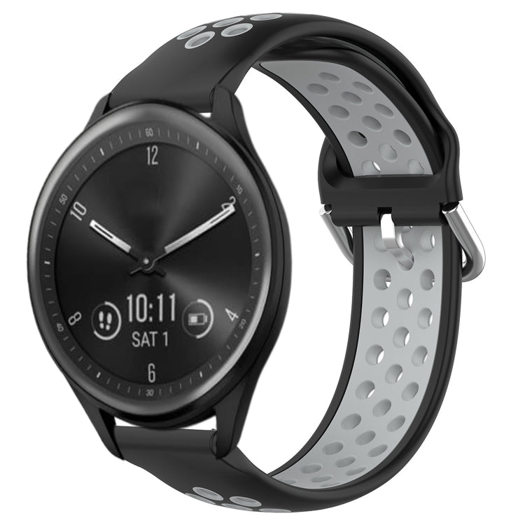 Cinturino sportivo in silicone traspirante perforato da 20 mm, For Garmin Vivomove Sport