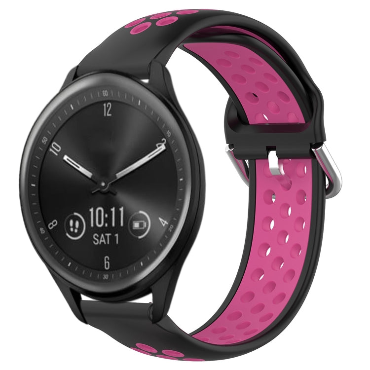 Cinturino sportivo in silicone traspirante perforato da 20 mm, For Garmin Vivomove Sport