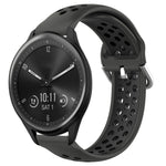 Cinturino sportivo in silicone traspirante perforato da 20 mm, For Garmin Vivomove Sport