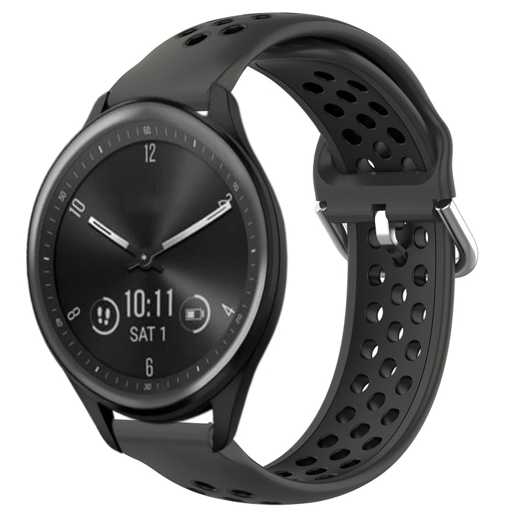 Cinturino sportivo in silicone traspirante perforato da 20 mm, For Garmin Vivomove Sport