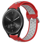 Cinturino sportivo in silicone traspirante perforato da 20 mm, For Garmin Vivomove Sport