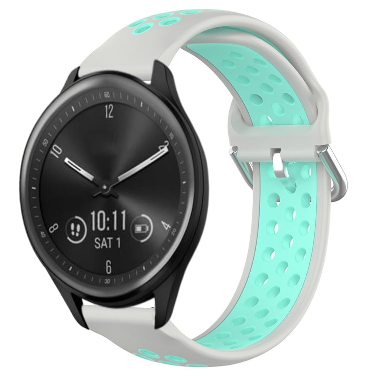 Cinturino sportivo in silicone traspirante perforato da 20 mm, For Garmin Vivomove Sport