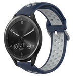 Cinturino sportivo in silicone traspirante perforato da 20 mm, For Garmin Vivomove Sport