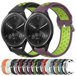 Cinturino sportivo in silicone traspirante perforato da 20 mm, For Garmin Vivomove Sport