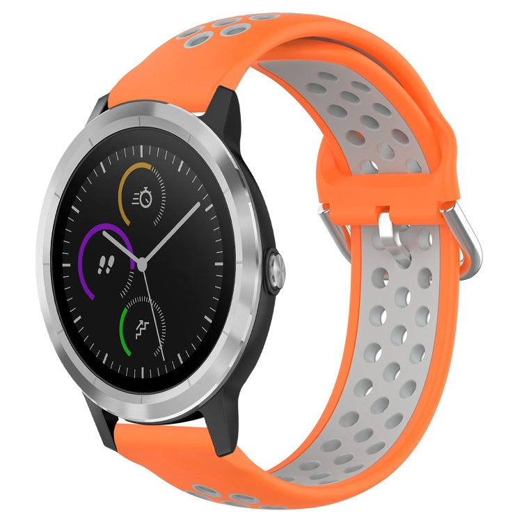 Cinturino sportivo in silicone traspirante perforato da 20 mm, For Garmin Vivoactive3
