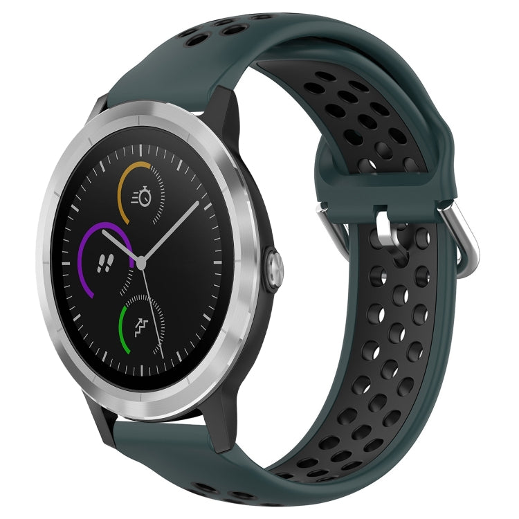 Cinturino sportivo in silicone traspirante perforato da 20 mm, For Garmin Vivoactive3