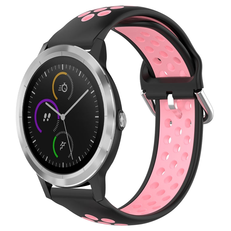 Cinturino sportivo in silicone traspirante perforato da 20 mm, For Garmin Vivoactive3