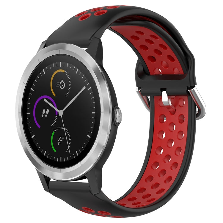 Cinturino sportivo in silicone traspirante perforato da 20 mm, For Garmin Vivoactive3