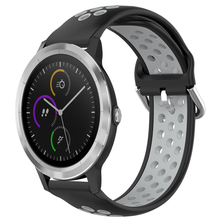 Cinturino sportivo in silicone traspirante perforato da 20 mm, For Garmin Vivoactive3
