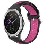 Cinturino sportivo in silicone traspirante perforato da 20 mm, For Garmin Vivoactive3