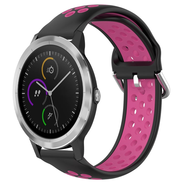 Cinturino sportivo in silicone traspirante perforato da 20 mm, For Garmin Vivoactive3