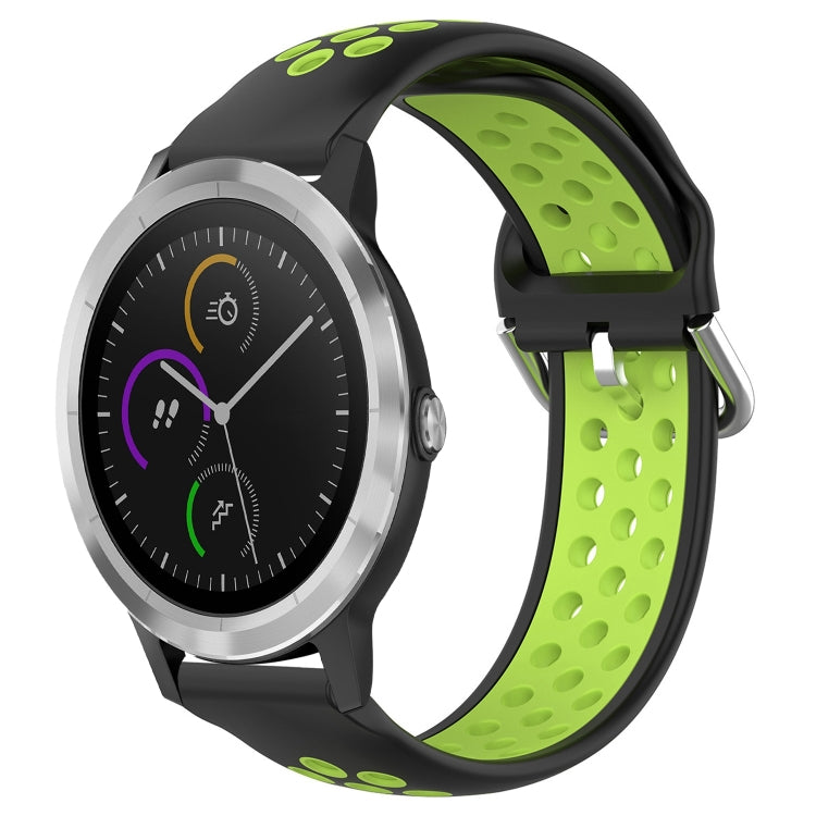 Cinturino sportivo in silicone traspirante perforato da 20 mm, For Garmin Vivoactive3
