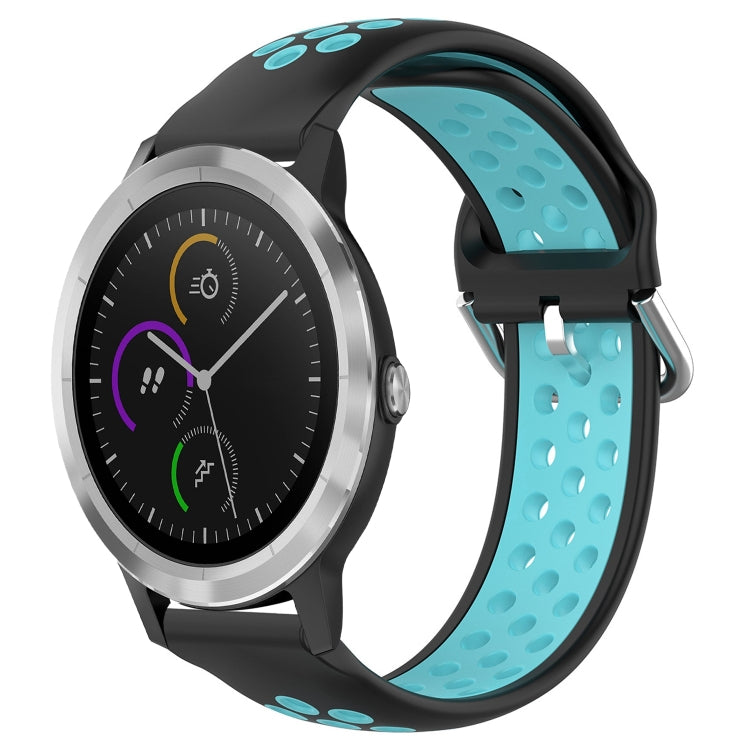 Cinturino sportivo in silicone traspirante perforato da 20 mm, For Garmin Vivoactive3