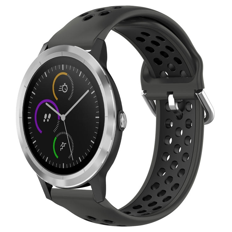 Cinturino sportivo in silicone traspirante perforato da 20 mm, For Garmin Vivoactive3