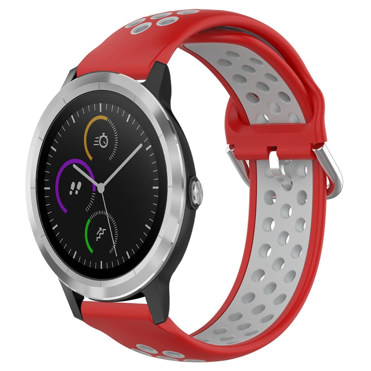 Cinturino sportivo in silicone traspirante perforato da 20 mm, For Garmin Vivoactive3