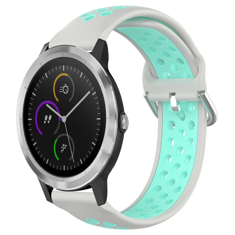Cinturino sportivo in silicone traspirante perforato da 20 mm, For Garmin Vivoactive3