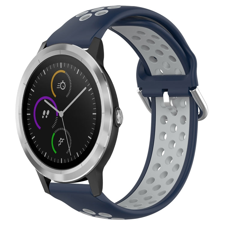 Cinturino sportivo in silicone traspirante perforato da 20 mm, For Garmin Vivoactive3