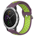 Cinturino sportivo in silicone traspirante perforato da 20 mm, For Garmin Vivoactive3