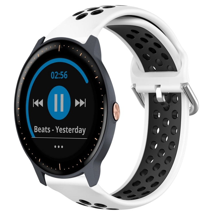 Cinturino sportivo in silicone traspirante perforato da 20 mm, For Garmin Vivoactive3 Music