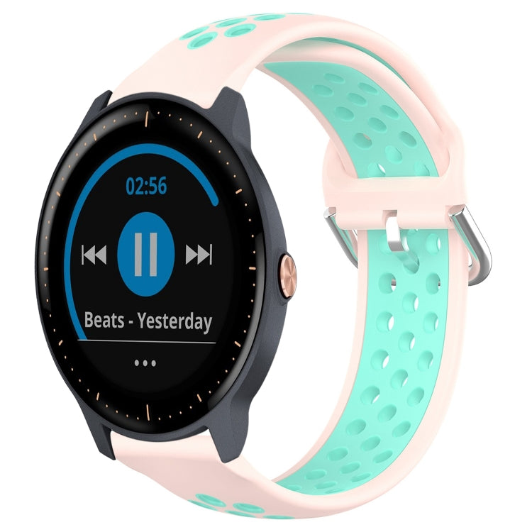 Cinturino sportivo in silicone traspirante perforato da 20 mm, For Garmin Vivoactive3 Music