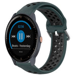 Cinturino sportivo in silicone traspirante perforato da 20 mm, For Garmin Vivoactive3 Music